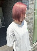 ボブ×ピンク