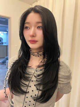 ボタン ハカタ(VOTAN hakata) 【前田七音】黒髪/レイヤーカット/ハッシュカット/韓国ヘア