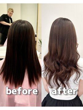 ガルボヘアー 心斎橋店(garbohair) 心斎橋プルエクステプルシールエクステ透明感ロング
