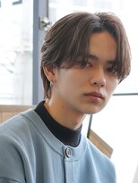 エルマーク 堺東(L-MARK)&nbsp;センターパートニュアンスパーマ韓国カルマパーマメンズサロン