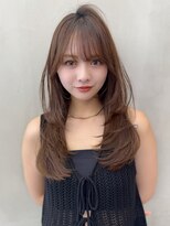 ロンド ストラーダ 心斎橋(Lond strada)&nbsp;くびれヘア×アプリコットオレンジ×美髪［髪質改善/縮毛矯正］