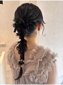 およばれヘアアレンジ◎