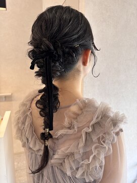 およばれヘアアレンジ◎
