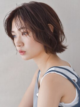 黒髪/クラゲヘアー/オリーブグレー/小顔/ココアベージュ