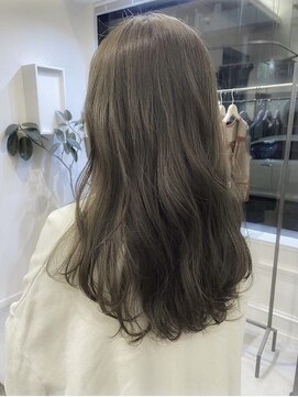 ヘアーアイスカルテット(HAIR ICI QUARTET) 20代30代透明感暗髪ブリーチなし×オリーブグレージュ