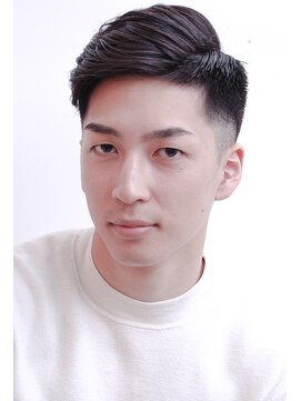 メリケンバーバーショップ コウベ(MERICAN BARBERSHOP KOBE) ビジネスセミウェットパートスタイル#m