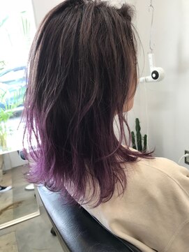ナイーブヘアデザイン(NAiVE HAIR DESIGN) 【NAiVE hair】グラデーションパープル