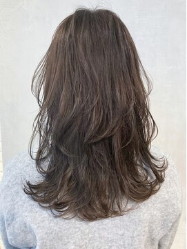 アルバム 銀座(ALBUM GINZA) グレージュレイヤー_セミウェットウェーブ_ba307561