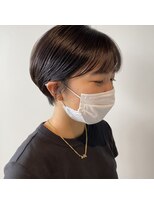 アルヴァ(ALVA)&nbsp;○暗髪艶カラーのマッシュショート(那覇 新都心)