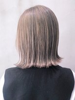 アルバム 銀座(ALBUM GINZA)&nbsp;ミルクティーボブ_ミニウルフテラコッタくすみブルー_ba323382