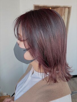 アルム(hair salon Alum) 『 ピンクバレイヤージュ☆　グラデ×ハイライトで立体感 』