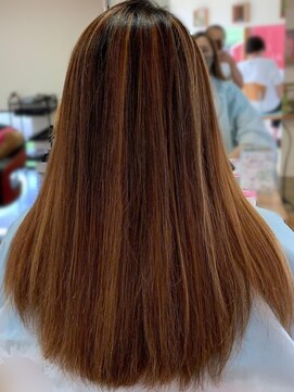 ヘアーブリーズ(hair breeze) 20代30代☆ダブルカラーハイライトベージュブラウンストレート