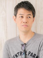 トニーアンドガイメン ホテル京阪仙台店(TONI&GUY MEN) モノトーングレイヘアの大人バーバースタイルe仙台