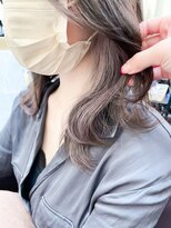 ミシェリー(misherry)&nbsp;グレージュカラーインナーカラー韓国風エギョモリココアベージュ