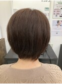 【B's】30代40代50代人気◎ 艶×ナチュラルブラウン/ショート