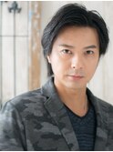 爽やかウェットスタイルのビジネスカジュアルヘアk札幌月寒