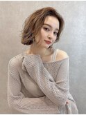 かきあげバング♪_ふわりくびれボブ__ナチュラルボブ/20代/30代