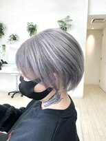 サンクレポ&nbsp;【髪質改善×ハイトーンカラー】　シルバーアッシュヘアカラー♪