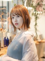 オースティン 流山おおたかの森(AUSTIN)&nbsp;大人かわいい前髪セシルカットココアブラウンフリンジウェーブ