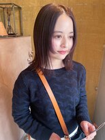 シー 岡崎(,SHE) 切りっぱなしボブ/エアリーロング/美髪/ピンクブラウン/岡崎