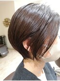 白髪染め/白髪ぼかし/ハイライト/カラー/ショート/ボブ