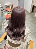 ブリーチなしの赤みカラー