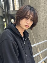 メゾンアクア 表参道(Maison ACQUA)&nbsp;■メンズボブ/ダークアッシュ/ニュアンスパーマ／メンズウルフ