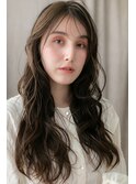ミストバング細めハイライト大人可愛い韓国風巻きY志木20代30代