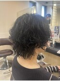 ハードめのパーマ春におすすめです！