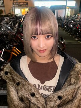 クロリ 淡路店(Chlori) シルバーベージュ×ピンク