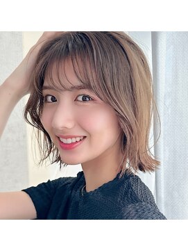 モンド ヘアクリエーション 和田店(monde hair creation) 【monde】くびれボブ×インナーカラー×レイヤーカット
