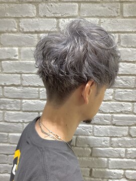 ビーチ ヘア メイク 綱島店(BEACH hair make) ツイスパ風セット、シルバーカラー