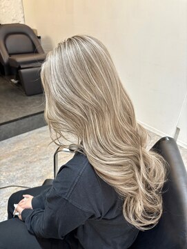 ブレンド 渋谷(BLend) ハイライトカラーミディアムヘア暗めカラーデザインカラー