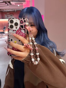 ダズリングディア(Dazzling Deer) ブルーブラック/ブルー/ペールブルー/ロング/レイヤーカット