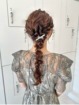 ベル 新宿店(Vel) 【白神】編みおろし/結婚式お呼ばれヘアメ新宿