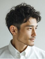 ビフィーノ リルネ フォー メン(Bifino Rilune for men)&nbsp;MEN’S HAIR/サーフカール/刈り上げセンターパート/川西池田