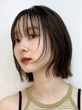 アイトーキョーエス 渋谷(AI TOKYO S) レイヤーボブ/オリーブベージュ/結べるボブ