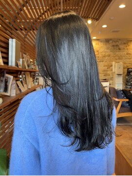 マッシュ アドベ 八戸ノ里(MASHU ADOBE) ハイレイヤー/オリーブグレージュ/レイヤーカット