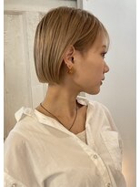 トリコ アヴェダ ららテラス北綾瀬(tricot AVEDA) ハイトーンボブ/切りっぱなしボブ/ショートボブ/北綾瀬