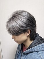 リード 渋谷店(REEED) 《メンズブリーチカラー》シルバー×ブラック