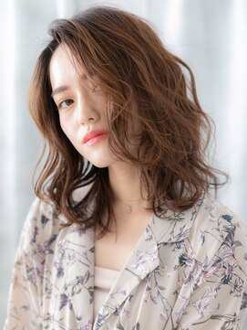ドクターズ サロン ラブ(Dr's Salon LAB) ラフウェーブオレンジベージュ小顔ミディアムu古河20代30代40代