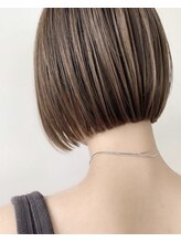 骨格補正小顔カットその５　カット＋カラーで小顔に[Belle銀座店」