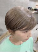 【roijir】guestヘアxブリーチ1回xミルクティーベージュ