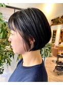 Guest Snap ●耳掛けしてもお洒落な丸みボブ♪