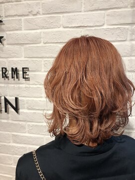 ヘア スパ ビューティー エールフォルム(HAIR SPA BEAUTY YELLFORME) 大人可愛いピンクベージュ×ウルフstyle