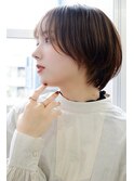 丸みを魅せるショートボブ
