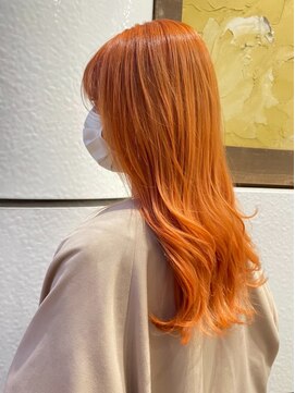 アイ 代々木公園(aye) ケアブリーチ×アプリコットオレンジ