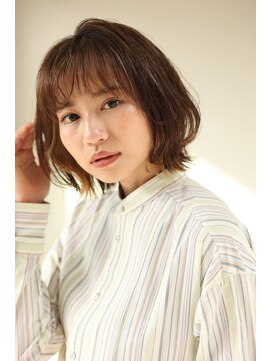 シェール(cher) レイヤーボブ×イヤリングカラー【cher西宮北口：三田】