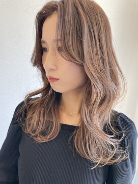 ウル(uLu.) 【顔周りカット】韓国Style×ピンクベージュ◎