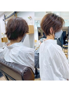 アヴァロン(AVALON) 絶壁解消/ひし形/前下がり/大人ショートボブ/30代/40代★猪狩★